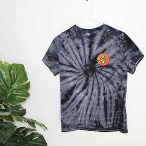 Santa Cruz black and grey tyedye